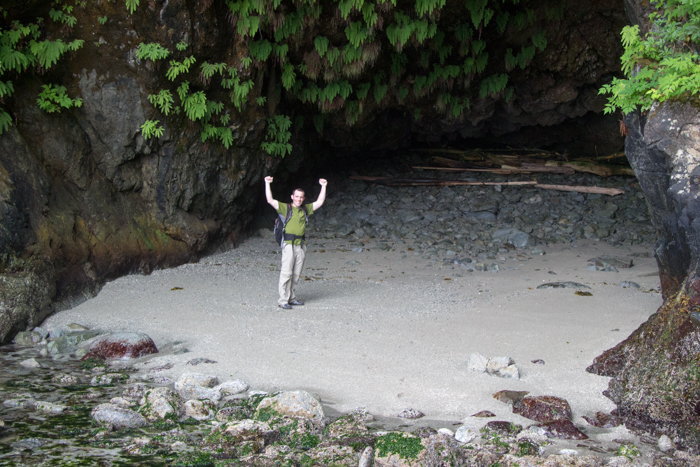 The sea cave at Effingham Island