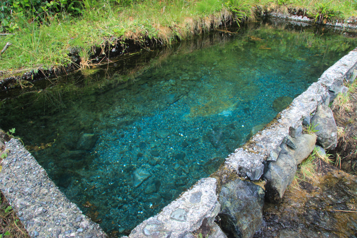 The man-made pool at Matilda Inlet