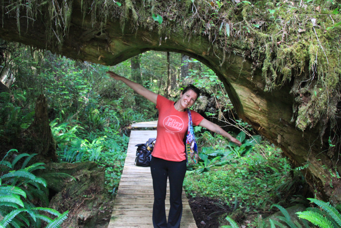 Hiking to the hot springs